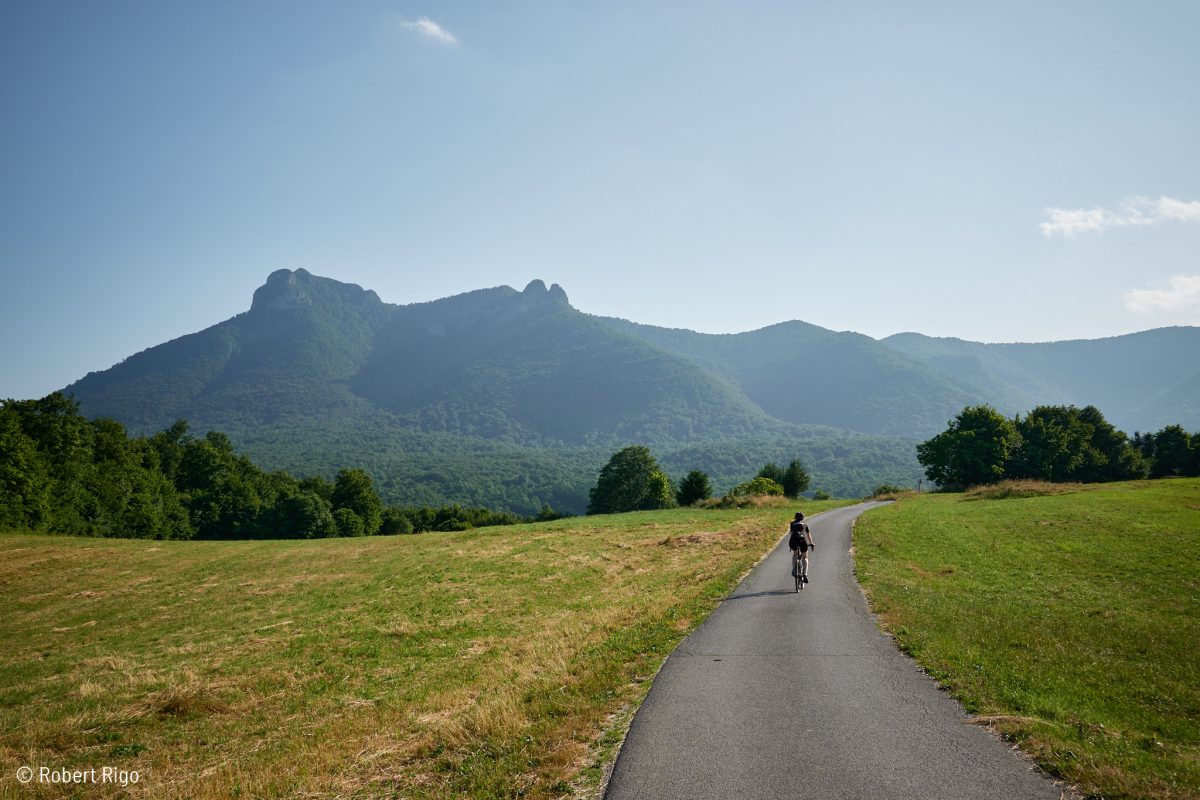 Breathtaking nature and peaceful roads, with the towering peak of Klek Mountain watching over it all.
